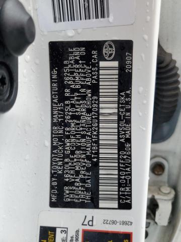 2016 TOYOTA CAMRY LE - 4T1BF1FK2GU170929