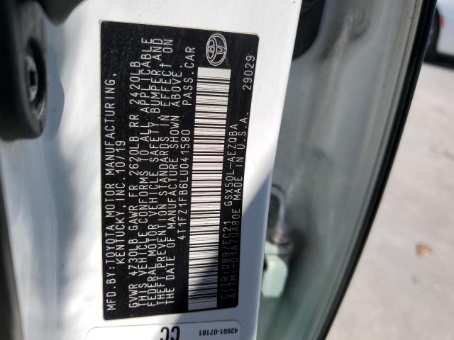 2020 TOYOTA AVALON XSE 4T1FZ1FB6LU041580