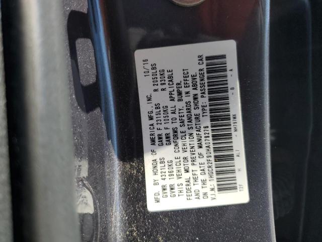 2017 HONDA ACCORD EXL 1HGCR2F90HA079276  70006954