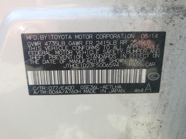 2015 LEXUS IS 350 - JTHCE1D23F5006594