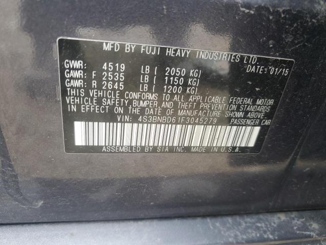 2015 SUBARU LEGACY 2.5 - 4S3BNBD61F3045279