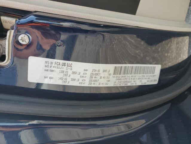 2017 CHRYSLER PACIFICA L - 2C4RC1CG9HR638147