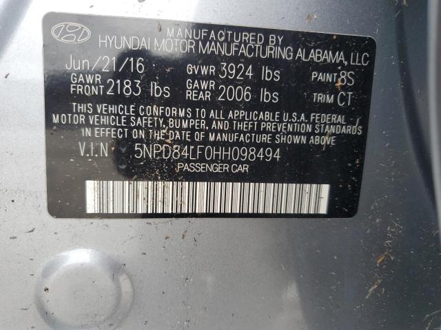 2017 HYUNDAI ELANTRA SE - 5NPD84LF0HH098494
