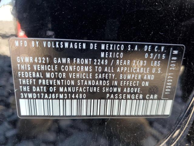2015 VOLKSWAGEN JETTA SE - 3VWD17AJ6FM314480