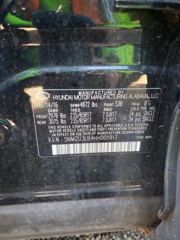 2017 HYUNDAI SANTA FE S - 5NMZU3LB4HH001917