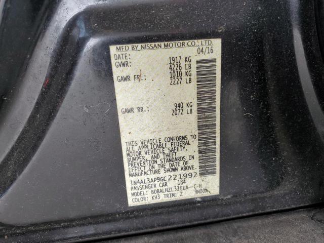 2016 NISSAN ALTIMA 2.5 - 1N4AL3AP9GC221992
