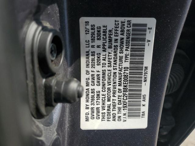 2019 HONDA CIVIC SPOR - 19XFC2F88KE008710