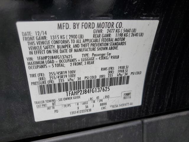 VIN 1FAHP2J84FG137625 2015 Ford Taurus, Limited no.12