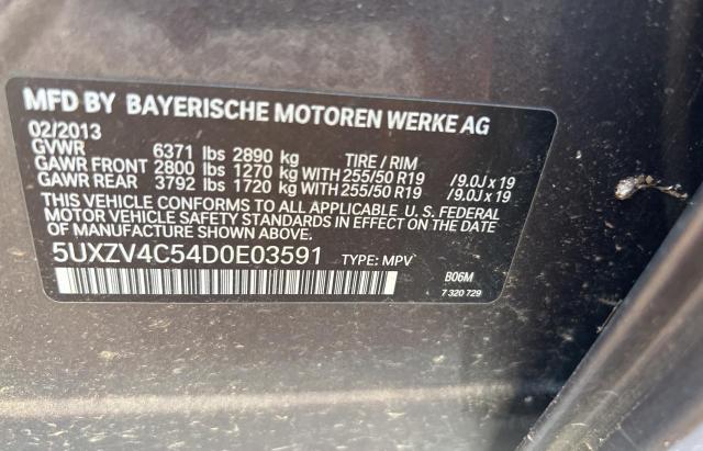 VIN 5UXZV4C54D0E03591 2013 BMW X5, Xdrive35I no.10