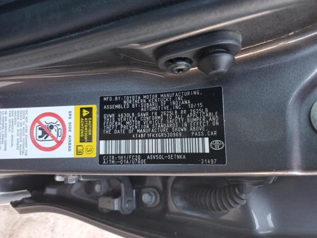 2016 TOYOTA CAMRY-LE 4T4BF1FKXGR530969