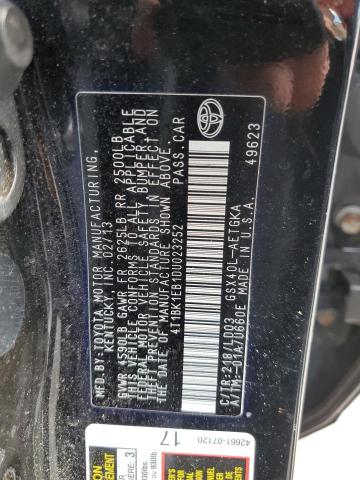 VIN 4T1BK1EB1DU023252 2013 Toyota Avalon, Base no.12