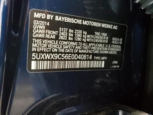 VIN 5UXWX9C56E0D40814 2014 BMW X3, Xdrive28I no.14