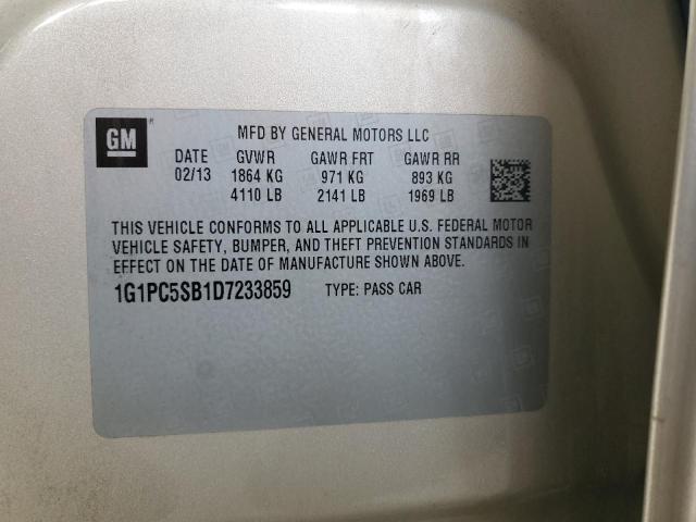 VIN 1G1PC5SB1D7233859 2013 CHEVROLET CRUZE no.12