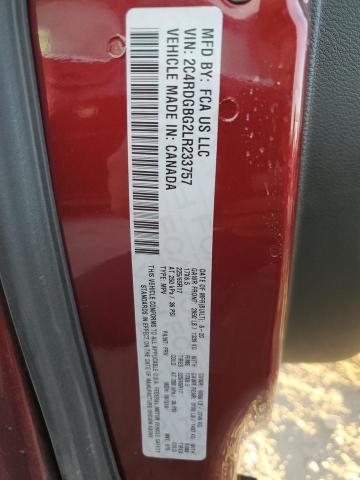 2020 DODGE GRAND CARA - 2C4RDGBG2LR233757