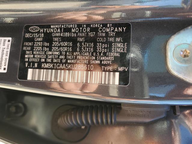2019 HYUNDAI KONA SE - KM8K1CAA5KU285610