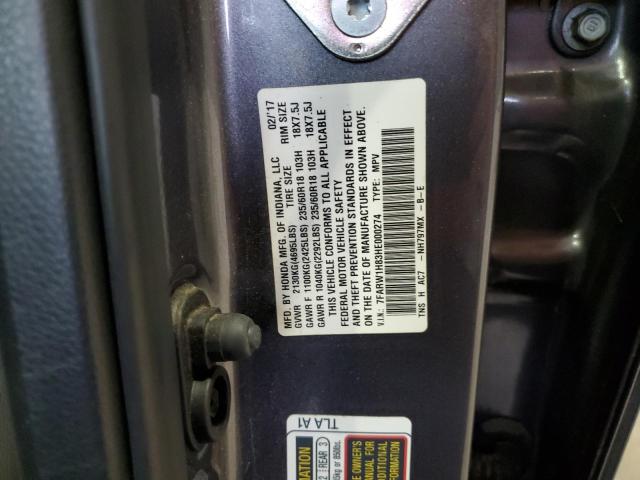 2017 HONDA CR-V EXL - 7FARW1H83HE000274