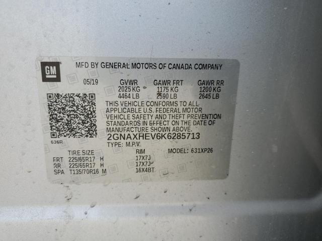 VIN 2GNAXHEV6K6285713 2019 Chevrolet Equinox, LS no.13