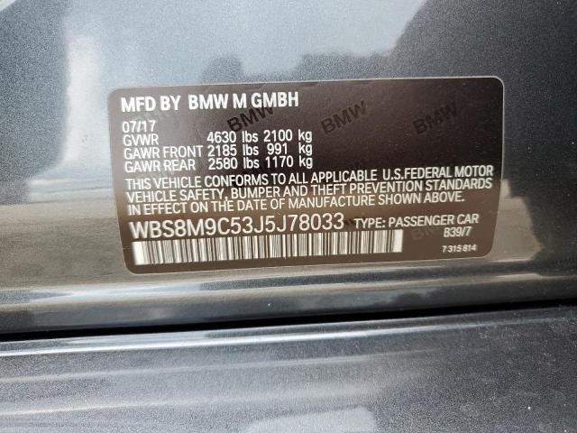 2018 BMW M3 - WBS8M9C53J5J78033