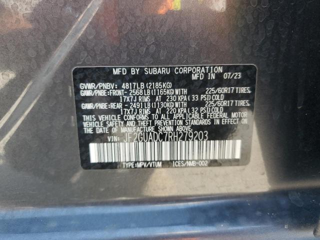2024 SUBARU CROSSTREK - JF2GUADC7RH279203
