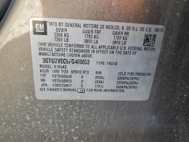 2015 GMC SIERRA K15 - 3GTU2VEC8FG460653