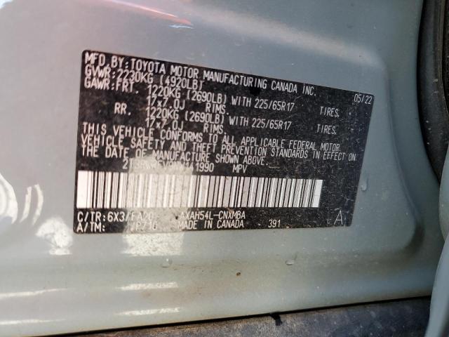 2022 TOYOTA RAV4 XLE - 2T3RWRFV9NW141990