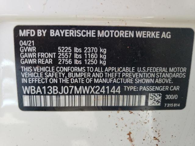2021 BMW 530 XI - WBA13BJ07MWX24144
