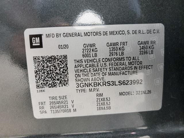 2020 CHEVROLET BLAZER RS - 3GNKBKRS3LS623992