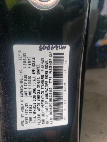 VIN 1HGCR2F71HA039187 2017 Honda Accord, EX no.12