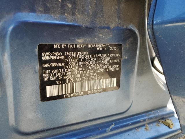 2017 SUBARU CROSSTREK - JF2GPAKC6HH254267