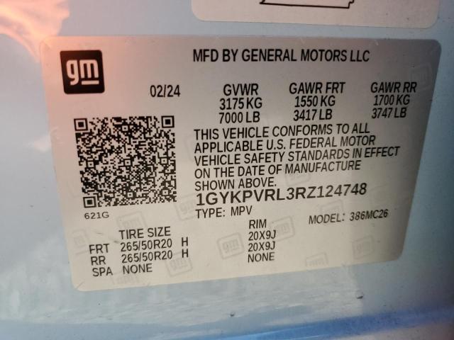 2024 CADILLAC LYRIQ SPOR 1GYKPVRL3RZ124748