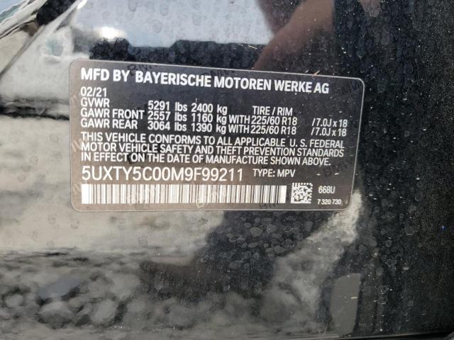 2021 BMW X3 XDRIVE3 - 5UXTY5C00M9F99211