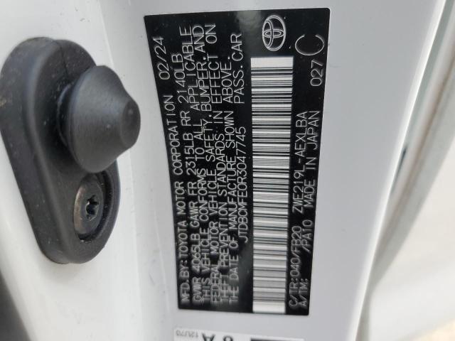 2024 TOYOTA COROLLA LE - JTDBCMFE0R3047745