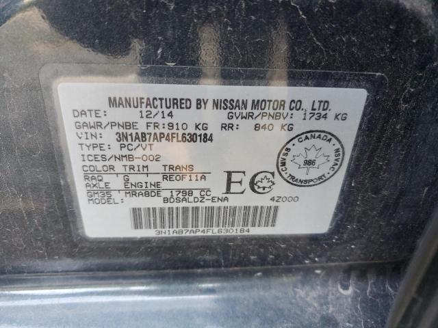 2015 NISSAN SENTRA S - 3N1AB7AP4FL630184