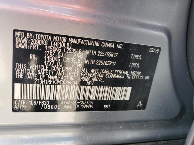 2021 TOYOTA RAV4 LE - 2T3H1RFV3MC088634