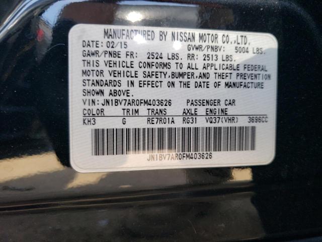 2015 INFINITI Q50 BASE - JN1BV7AR0FM403626