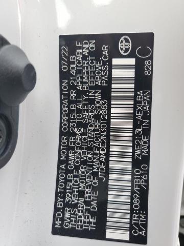 2022 TOYOTA COROLLA LE - JTDEAMDE2N3012883