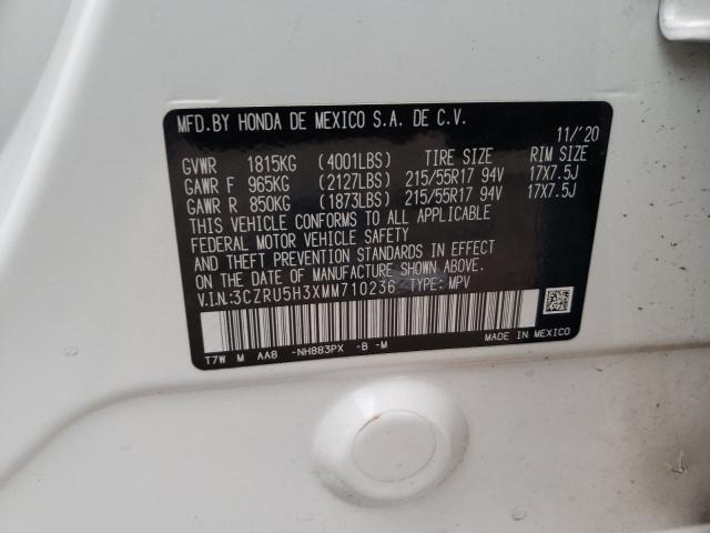 2021 HONDA HR-V LX - 3CZRU5H3XMM710236