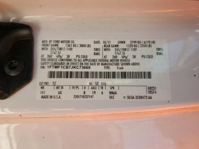 2018 FORD F150 - 1FTMF1CB7JKC73669