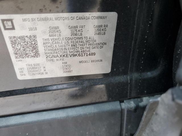 2019 CHEVROLET EQUINOX LT - 2GNAXKEV9K6171489