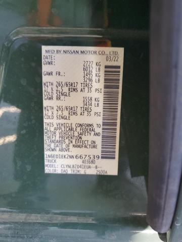 2022 NISSAN FRONTIER S - 1N6ED1EK2NN667539