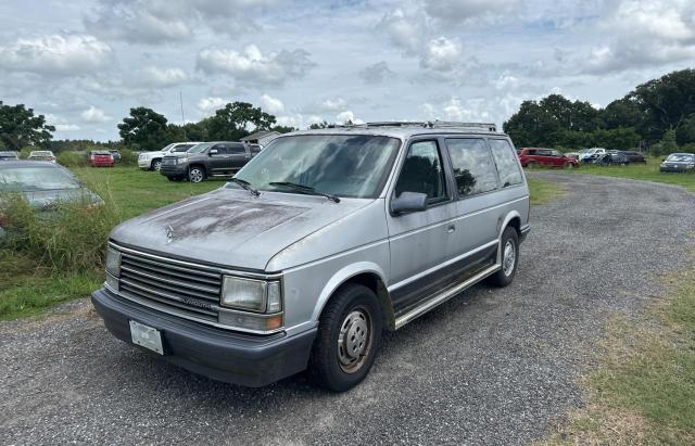 PLYMOUTH VOYAGER LE 1990 silver sports v gas 2P4FH5534LR684043 photo #3