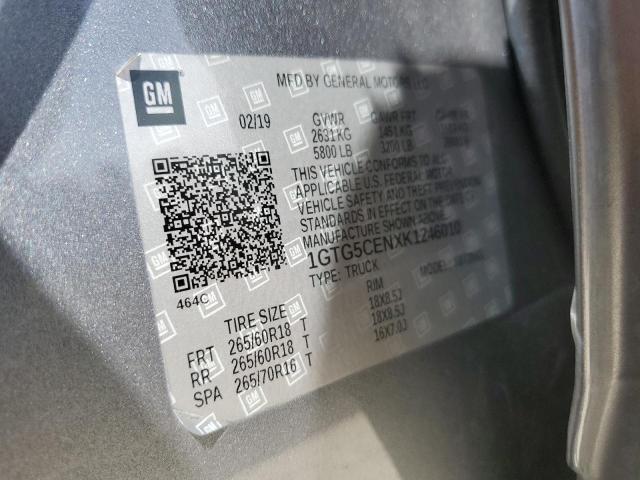 2019 GMC CANYON SLE - 1GTG5CENXK1246010