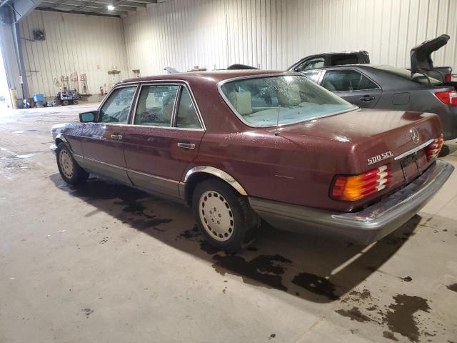 MERCEDES-BENZ 500 SEL 1985 maroon sedan 4d gas WDBCA37D0FA178223 photo #3