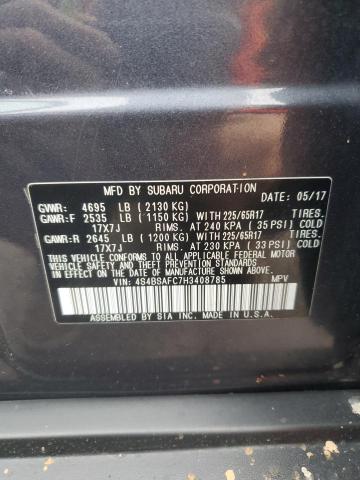 VIN 4S4BSAFC7H3408785 2017 Subaru Outback, 2.5I Pre... no.13