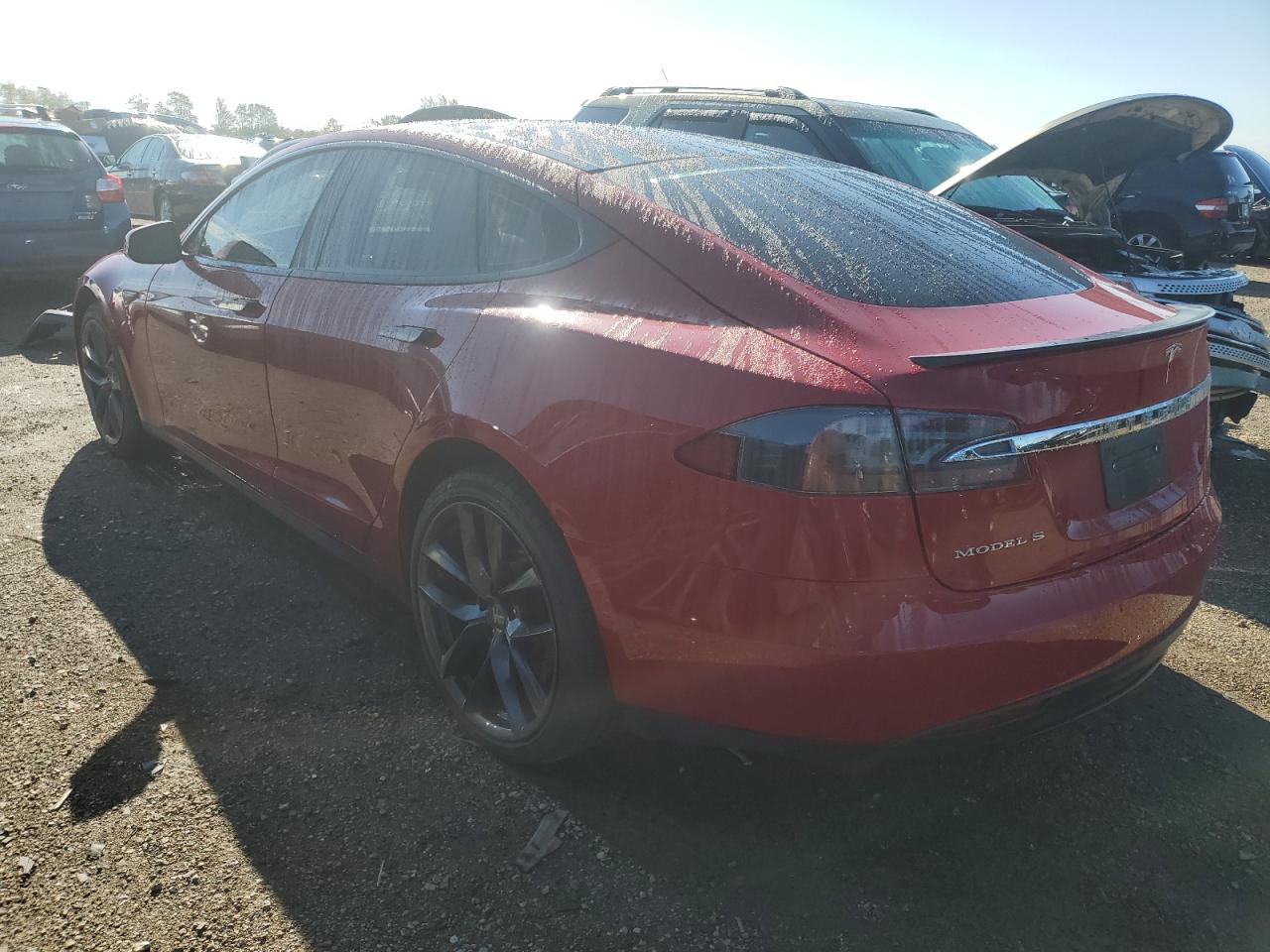 Lot #2928601745 2015 TESLA MODEL S P8