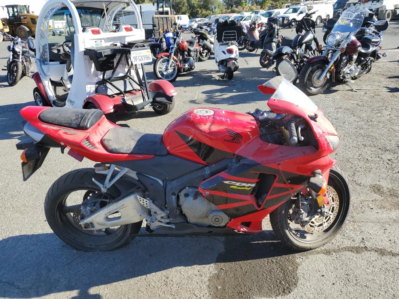  Salvage Honda Cbr Cycle