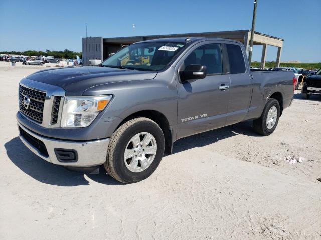 NISSAN TITAN S 2018 gray  gas 1N6AA1CK8JN505189 photo #1