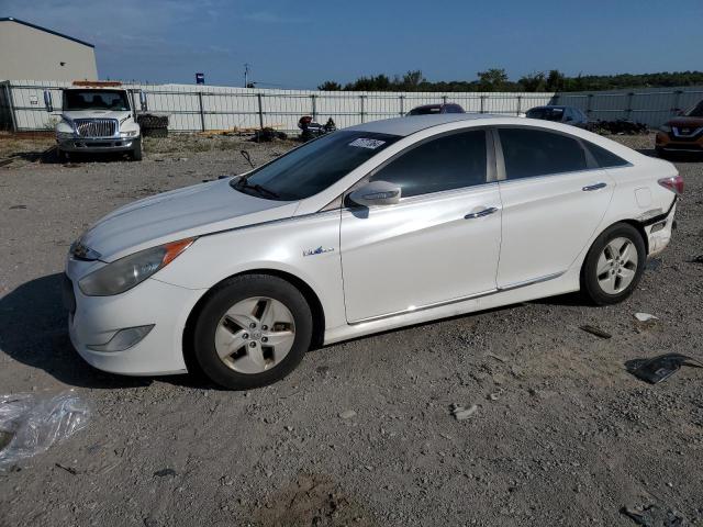 HYUNDAI SONATA HYB 2012 white  hybrid engine KMHEC4A42CA026034 photo #1