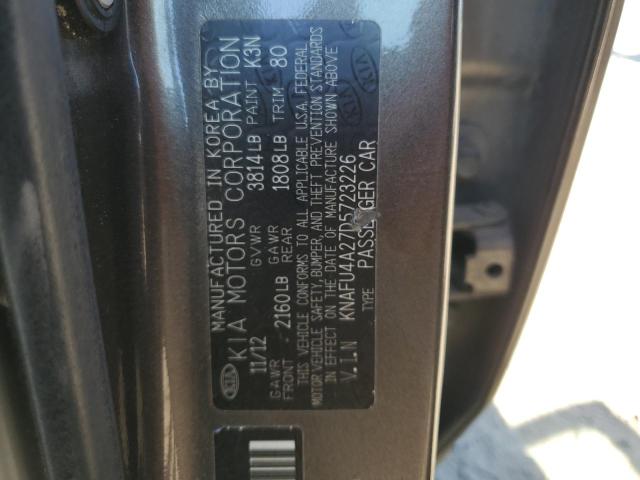 VIN KNAFU4A27D5723226 2013 KIA Forte, EX no.12