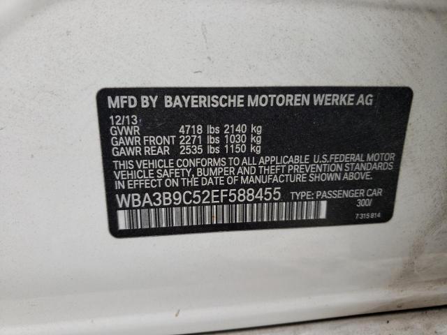 VIN WBA3B9C52EF588455 2014 BMW 3 Series, 335 XI no.12